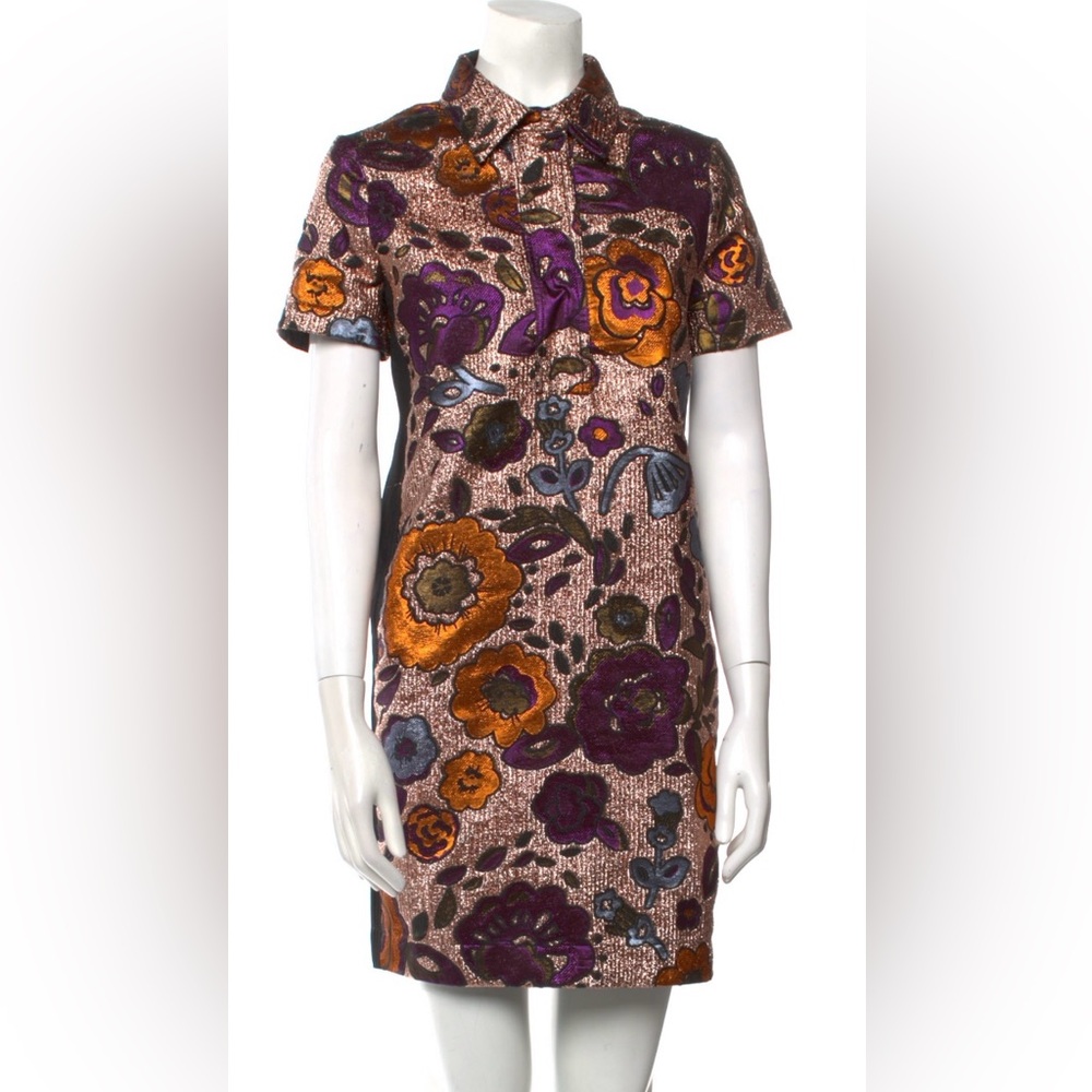 Burberry Black and Gold Embroidered Garment